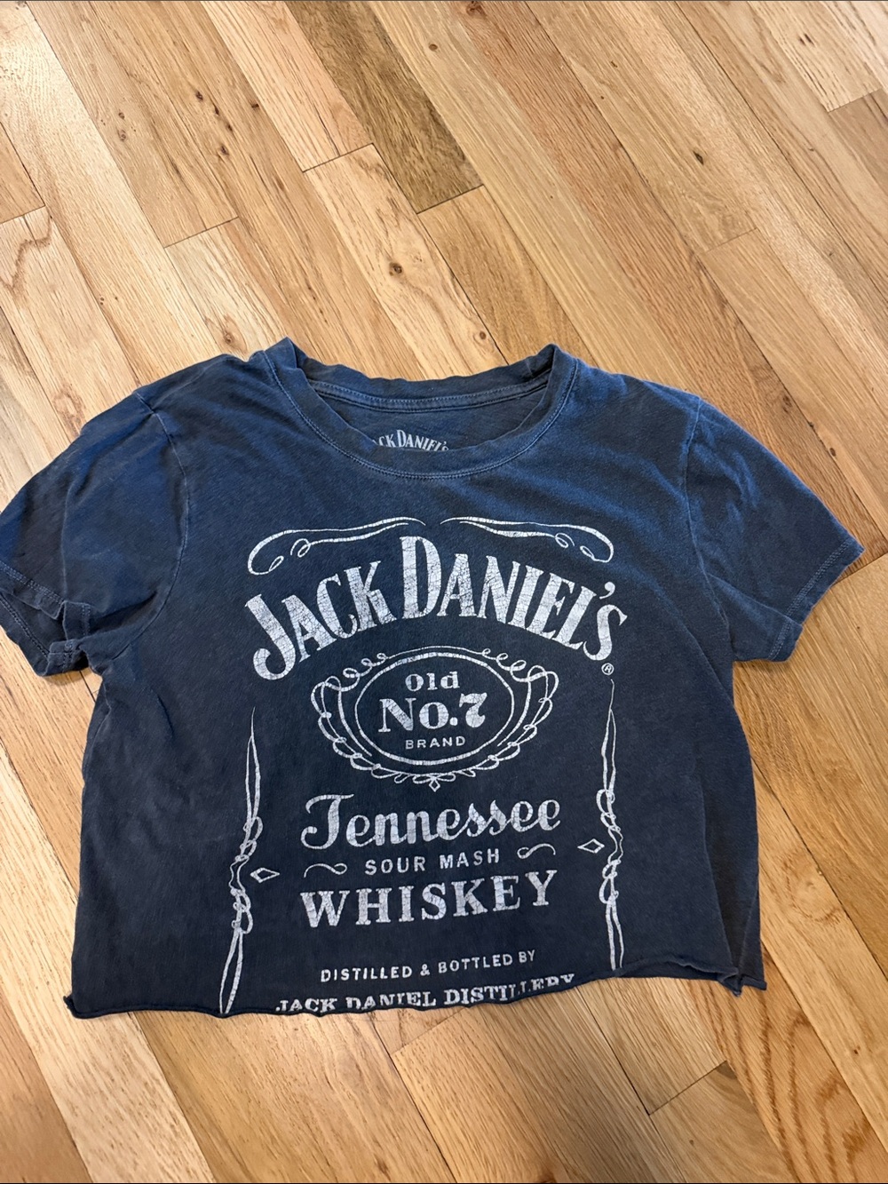 Lucky Brand Black Graphic Jack Daniel's Tee